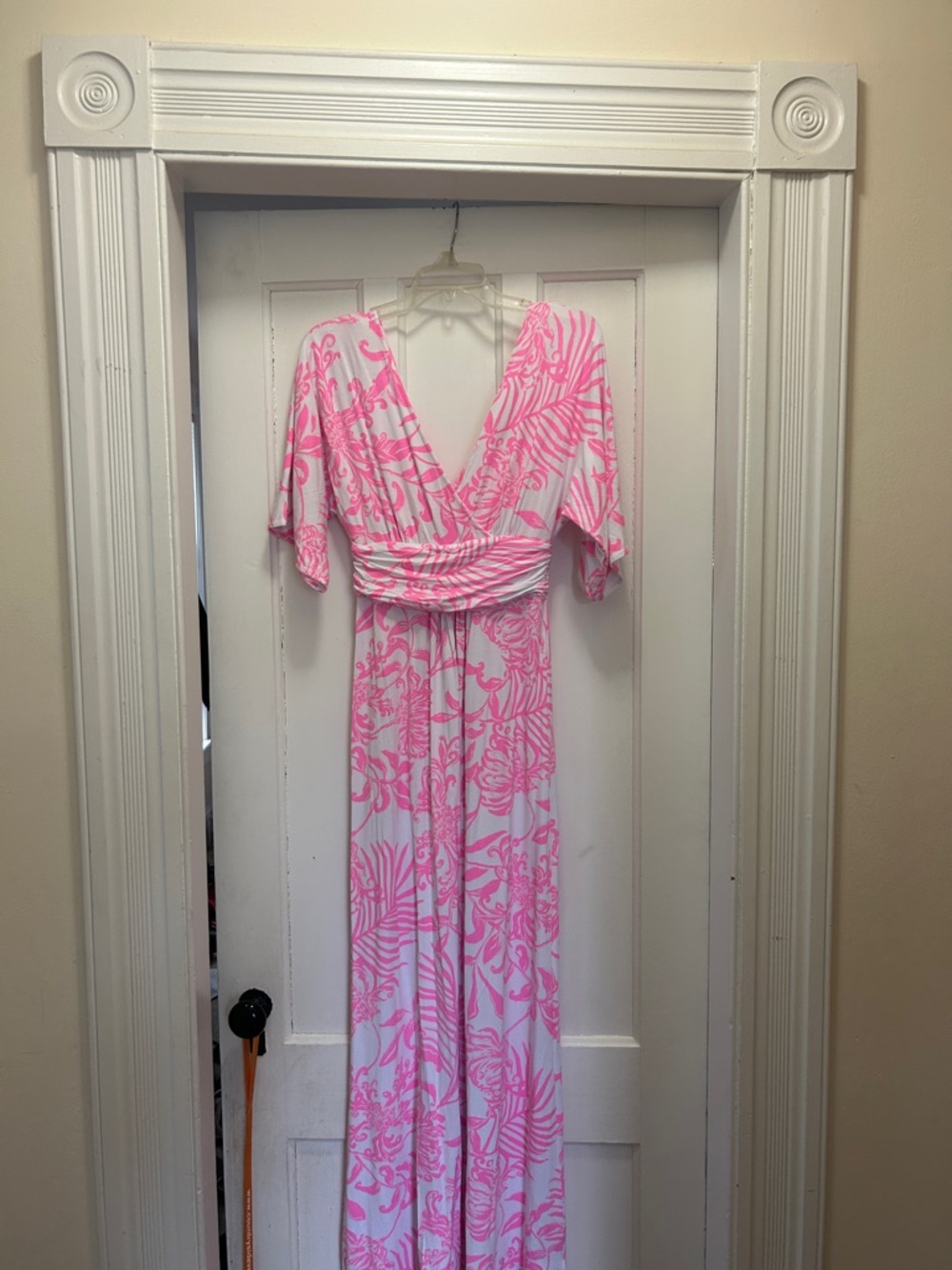 Lilly Pulitzer Pink and White Tropical Print Dress - Picture 2 of 3